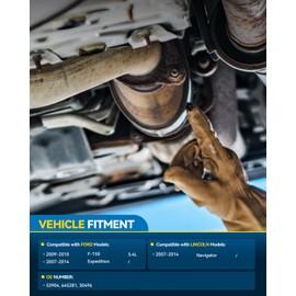 PHILTOP Left Automotive Replacement Catalytic Converter Kit Compatible with Ford, Lincoln F-150 5.4L 2009-2010, Expedition 2007-2014, Navigator 2007-2014 Replace# 30496 (EPA Compliant)