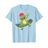 Cute Frog on Skateboard Amphibian Funny Toddler Youth Kids T-Shirt