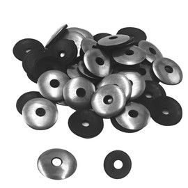 AUXBC 100Pcs 1/4'' x 1" Bonded Sealing Washers, 304 Stainless Steel Neoprene EPDM Rubber Washer, Waterproof Gasket Kit for Marine Hardware, Metal Roofing & Outdoor Applications (M6.3 x 25mm)