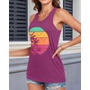 Racerback Tank Tops for Women Summer Sleeveless Round Neck Casual