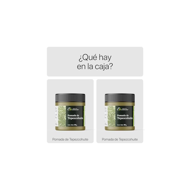 Productos Camacho - Pomada tepezcohuite (2 pack de 100 gr)
