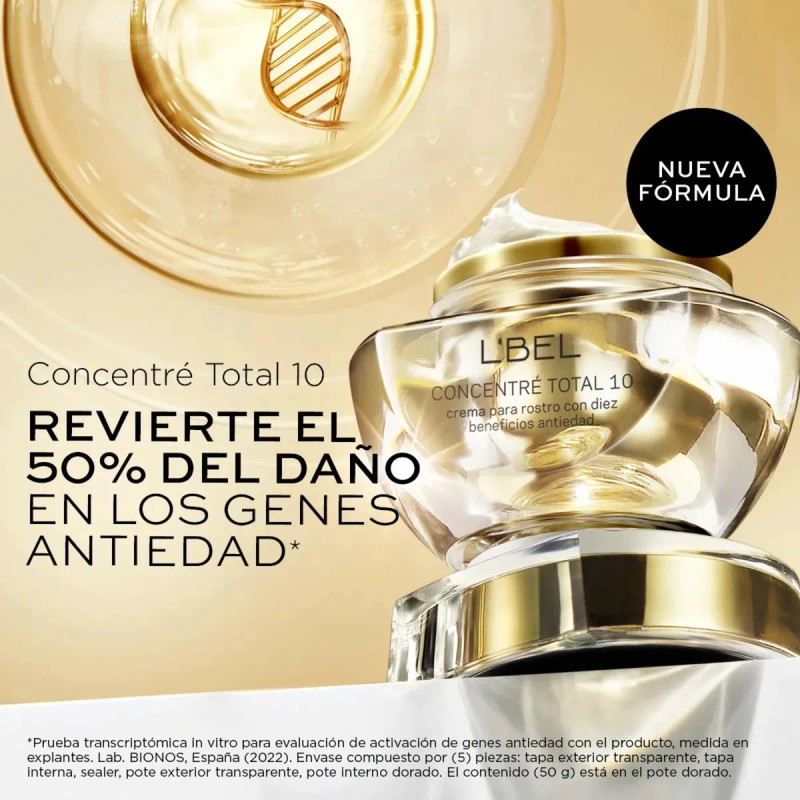 Lbel Concentre Total 10 Crema Para Rostro Todo Tipo De
