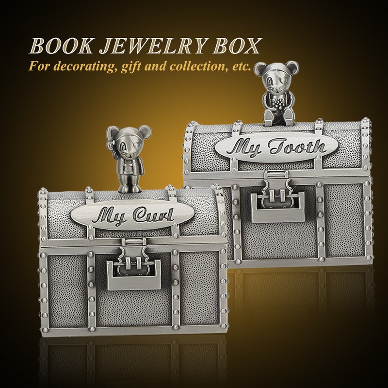 1 Pair Baby Tooth Jewelry Box Mouse Shape Hair Collection