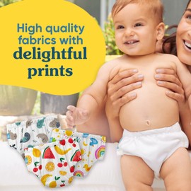 Charlie Banana Reusable Washable Swim Diaper, Easy On and Off Snaps for Baby Girls Boys, Soft and Snug Waterproof Fit to Prevent Leaks - Mermaid Zoe, Size S (12-20 lbs)