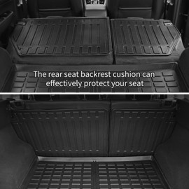 Yonugli Custom Fit for 2017-2024 Mazda CX-5 Rear Seat Backrest Mats All Weather Rubber Protection Mat Accessories (Mazda CX5 Backrest Mats)