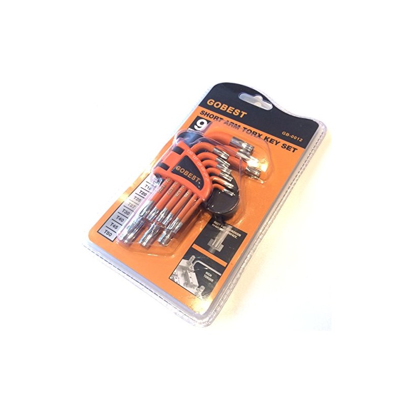 GOBEST GB-0012 Short Torx Security Tamper Proof Key Set 9
