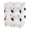 VEVOR Plastic Stackable Storage Bins 6 pcs Garage Organizer Bins