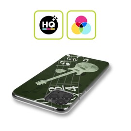 Head Case Designs Gitarre Musik Soft Gel Handyhülle Hülle kompatibel mit Sharp Aquos Sense2 SHV43