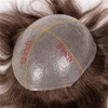 LLWear Mens Toupee Human Hair Pieces Super Soft Thin Skin