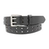 Yourtack 1 1/2" Double Prong Double Holes, Full Grain Leather