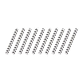 TA-VIGOR 10Pcs 5mm x 50mm Stainless Steel Round Rods, Metal Solid Round Shaft Rods Lathe Bar Stock for DIY Crafts Car Helicopter Airplane Model