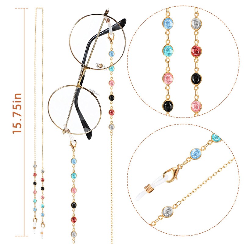 Frienda 6 Pcs Eyeglass Chains Glasses Chain Holder Lanyard for