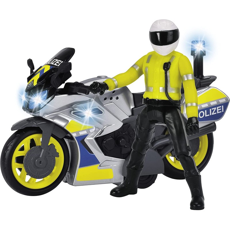 Dickie SOS Police Motorbike 17cm