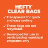 Hefty Hefty Clear Trash Bags, Clear, 13 Gallon, 60 Count