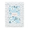 Laura Ashley 4x6 White Flower Textured Hand-Crafted Resin Picture Frame