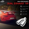 Dual Exhaust Tip 3 Inch Inlet 4 Inch Outlet 12"