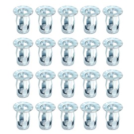 PATIKIL Expansion Screw Petal Nuts M6, 20 Pcs Jack Nut Carbon Steel Petal Shape Rivet Nut Insert Nuts Fasteners for Hollow Wall Thin Soft Wall Iron Skin