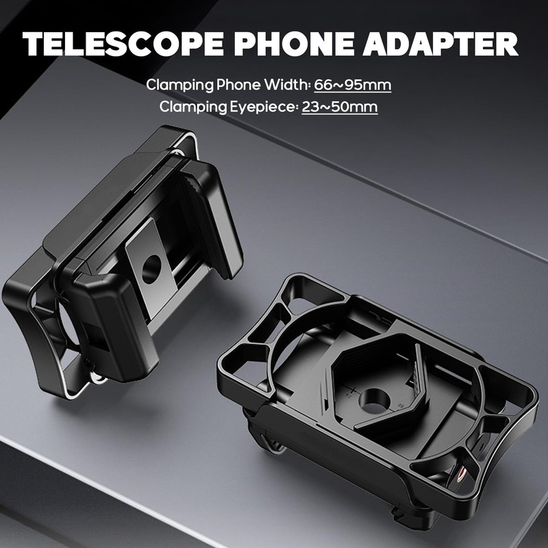 Telescopic Phone Adapter, Binoculars Phone Adapter for Android iOS Phones,
