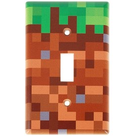 Camtoms Light Switch Cover, Unique Light Switch Cover Plate (Brown/Green)