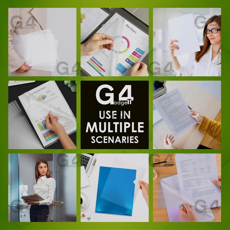 Heavy Duty A4 Clear Plastic Open Top & Side Report