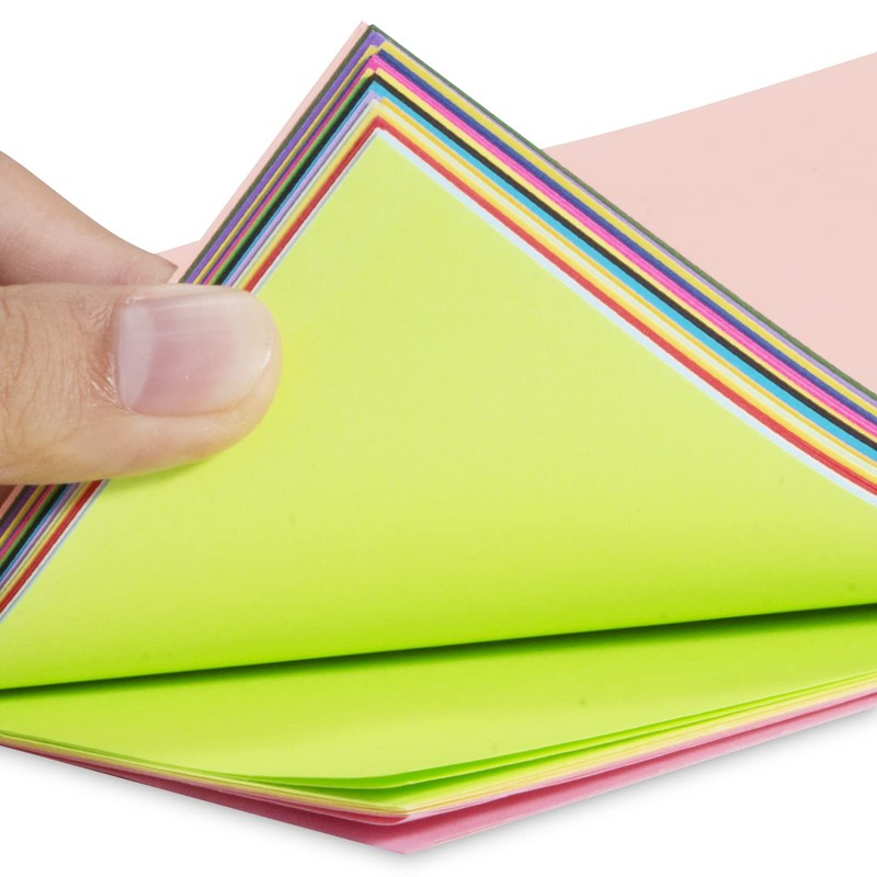 Carehabi 20 Colours A4 80 gsm, 100 Sheets Coloured Paper,