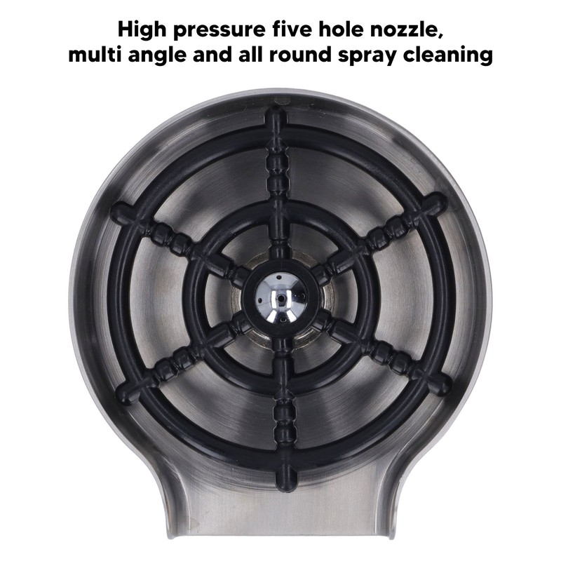 Kitchen Sink Glass Rinser Bar High Pressure Automatic Cup Washer