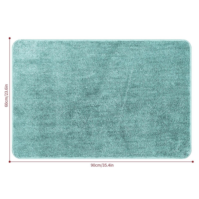 Vinsani Bath Mat Non Slip Bathroom Mat Thickened Fluffy Microfiber