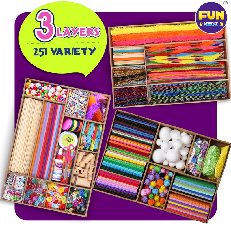 3 Layers Jumbo Arts and Crafts Supplies Warehouse, Biggest Chest