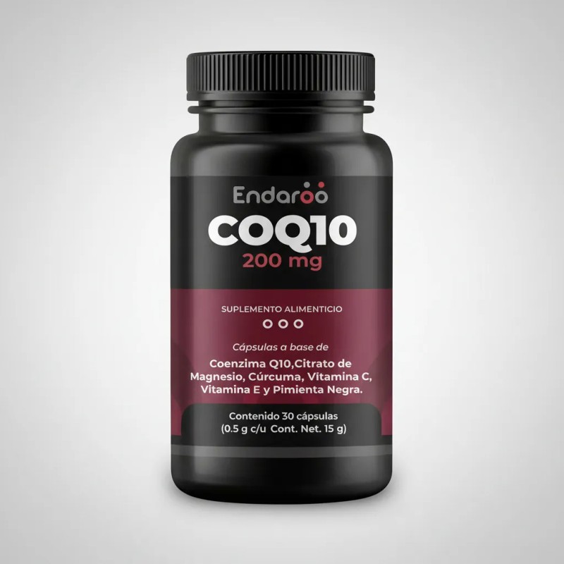 Coq10 Coenzima Q10 200 Por Porción Cápsulas