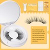 QUEWEL Magnetic Eyelashes Natural Look, Reusable Magnetic Lashes with Applicator,