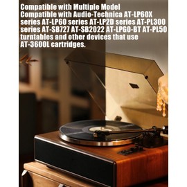 ATN3600LE Replacement Stylus Fit for Audio-Technica AT-LP60X Series AT-LP60 Series AT-LP2D Series AT-PL300 Series AT-SB727 AT-SB2022 AT-LPGO-BT AT-PL50 Conical Replacement Turntable Stylus