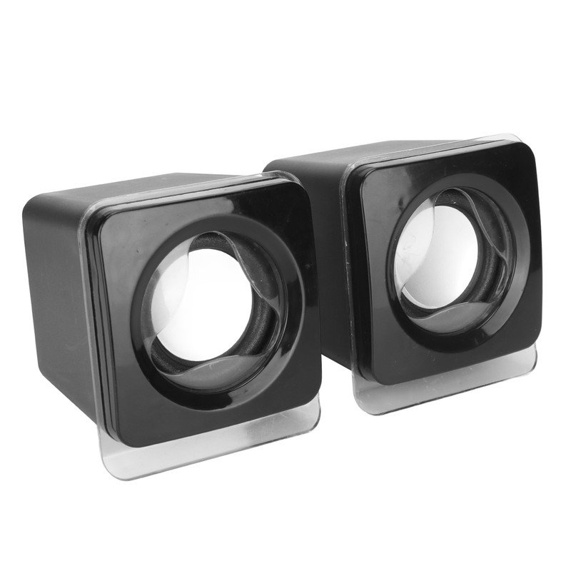 1 Pair Mini USB2.0 Speaker Computer Laptop Desktop Wired Stereo