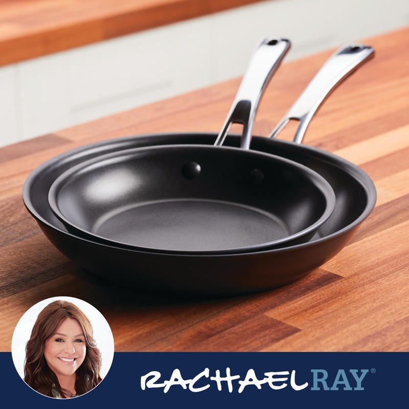 Rachael Ray Cook + Create Hard Anodized Nonstick Frying Pans/Skillet