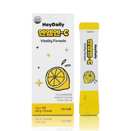 Heydaily NMN-C NMNC 10 packs Lemon Flavor / 헤이데일리 NMN-C 엔엠엔씨 10포 레몬맛