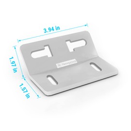 Newpowa - Kit de soporte de pared para panel solar pequeño, soportes de aluminio resistentes, diseñados para instalar paneles solares de 1 a 15 W para abridor de puertas, sistema de seguridad, luz de sensor