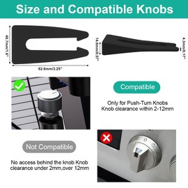 LYQNIHOB Pack of 2 stove protection knobs, stove knob, child safety knobs, stove knob, child lock, stove protection, baby safety stove knobs, stove protection, gas stoves in the kitchen