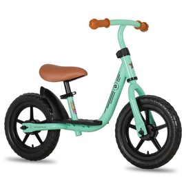 JOYSTAR 12 Inch Kids Balance Bike for 3 4 5 Year Old Boys Girls 12" Child Glider Bicycles Training Bikes without Pedal Push Bike for Children Toddler Birthday Gifts Presents Green