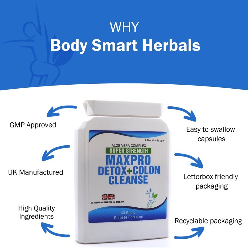 60 Max Cleanse Pro Colon Cleanse Detox Diet Slimming Dieting