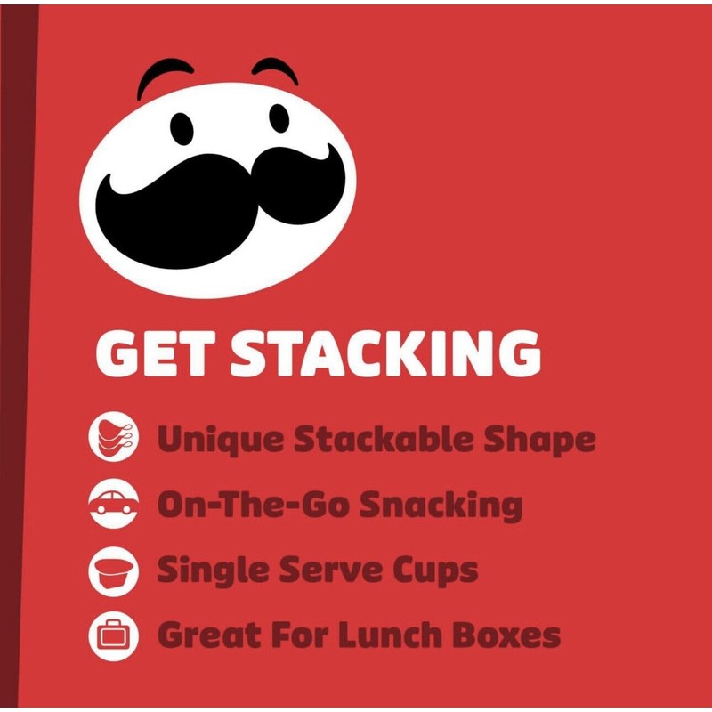 Pringles Snack Stacks Potato Crisps Chips Original Flavor Single-Serve 48