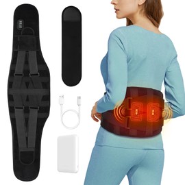 Vibration Massage Heat Belt Black