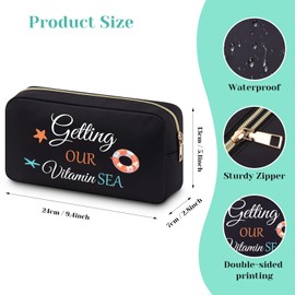 Beach Themed Gifts for Women Cosmetic Bag Sea Gifts for Sea Lover Beach Lover Gift Makeup Bag Weekend Gift Vacation Travel Gift for Women Sister Daughter Sea Lover Christmas Birthday Presents