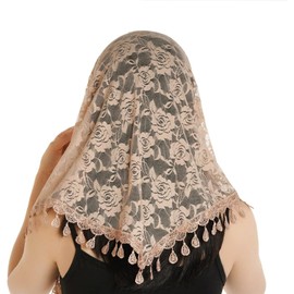 MAIRY Catholic Chapel Mantilla Veil Mass Lace Veil Spanish Head Scarf Religious Orthodox Veils Church Wedding Veil148010