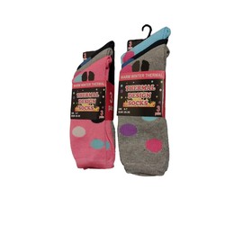 HAJRA® 3 Pairs Pack – Women’s Warm Winter Thermal Socks – Soft, Cozy, Design Comfort- Outdoor Activities, Daily Wear-Breathable, (UK, Numeric, 4, 7, Regular, Regular, Assorted (Spotty Dots) 3 Pairs)