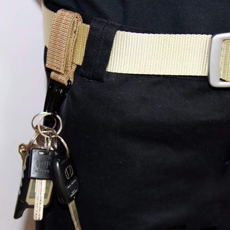 CHROME CRANE WB076 Men's Military Airsoft Key Ring Hook Keychain