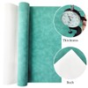 Cyan Soft Faux Suede Fabric 30x135cm Synthetic Faux Leather Frosted