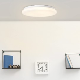 Brilliant Alon LED Ceiling Light 33 cm White Metal / Plastic 1x Integrated LED 18 W Luminous Flux 1900 lm Light Colour 4000 K