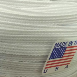 Elastic of America (American Elastic) 10yds 6mm 1/4" White Soft Elastic Cord Knitted Band Sewing Trim - Made in USA