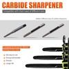 MRELC Chainsaw Sharpener, Chainsaw Sharpening Jig Kit, with Tungsten Burr