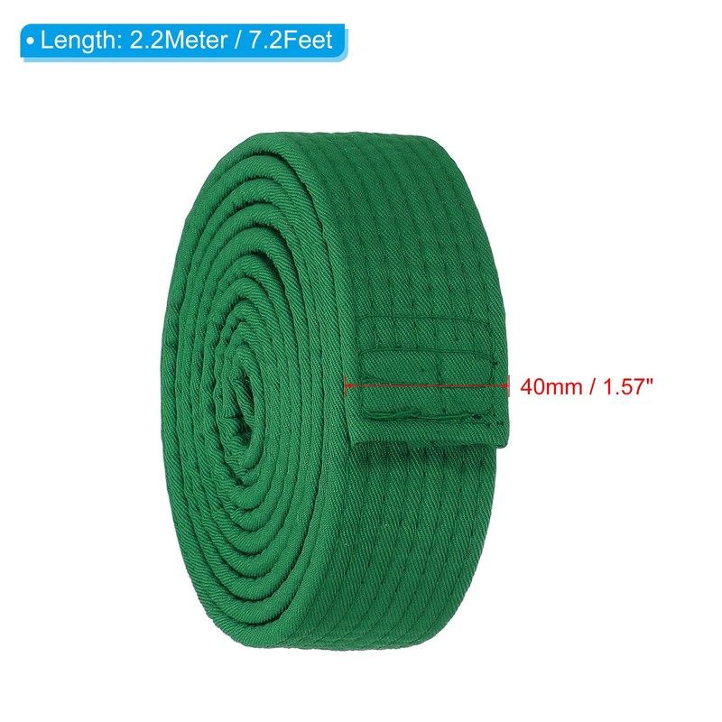 PATIKIL Taekwondo Colored Ranking Belt 1.5" x7.2Ft 2.2m, Polyester Martial