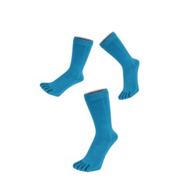 TOETOE - Men, Women Everyday Stretchy Mid-Calf Soft Cotton Seamless Plain Toe Socks, Hygienic, Breathable, UK 4-11, Multi-Pack 3 Pairs